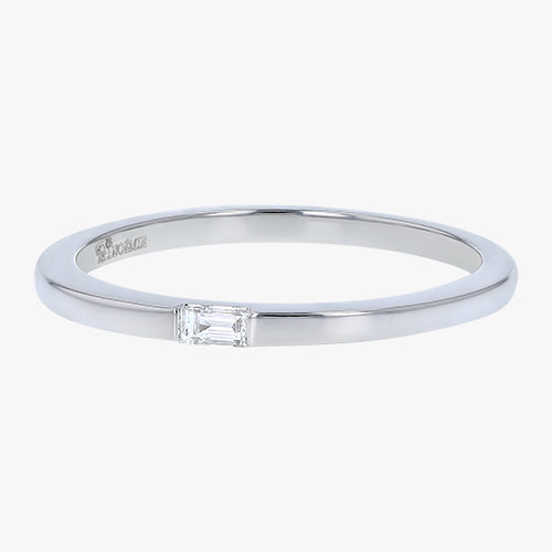 Baguette Half Eternity White Diamond Ring in 14K Gold | Catbird